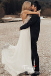 Bohemian Chiffon Wedding Dresses Vestido De Noivas Chic DW202