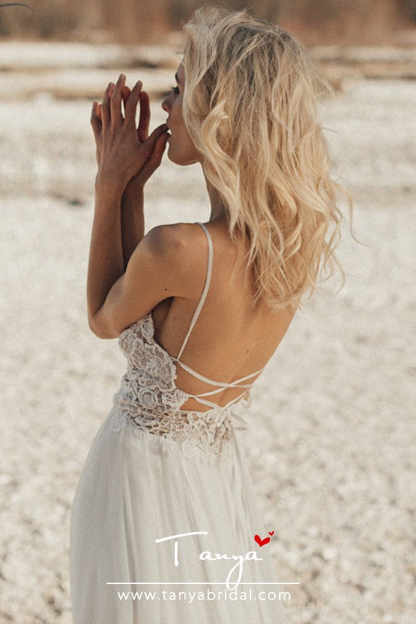 Bohemian Chiffon Wedding Dresses Vestido De Noivas Chic DW202