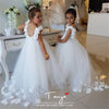 White/Ivory First Communion Dresses Pageant Flower Girl Dresses for Weddings