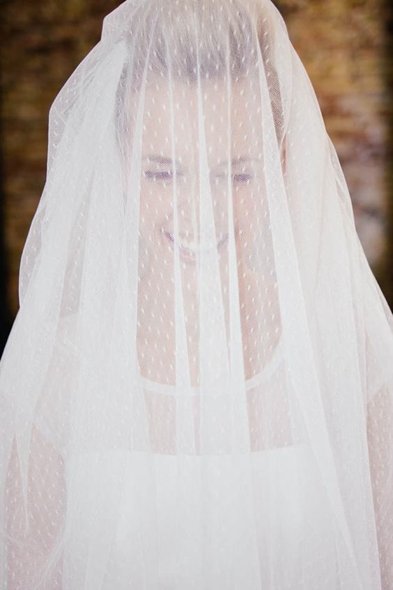 Dot Tulle Wedding Veils Cover Face Veil TB1375