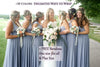 Dusty Blue Bridesmaid Dress infinity dress