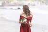 Long Maxi Bridesmaid Dress Engagement Photo Dress 03161606