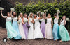 Forest Green Chiffon Long Bridesmaid Skirt