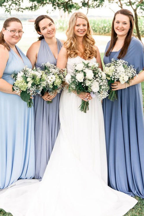 dusty blue infinity bridesmaid dresses Azazie Sue