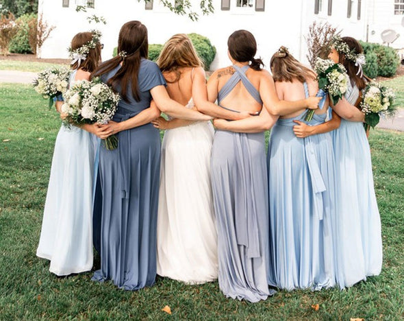 Dusty Blue Bridesmaid Dress infinity dress TANYA BRIDAL Dusty Blue Bridesmaid Dress infinity dress TANYA BRIDAL