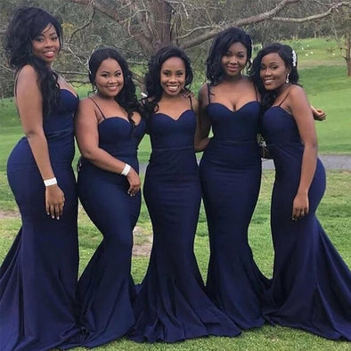 Bridesmaid Dresses Spaghetti Straps Sexy Mermaid Style