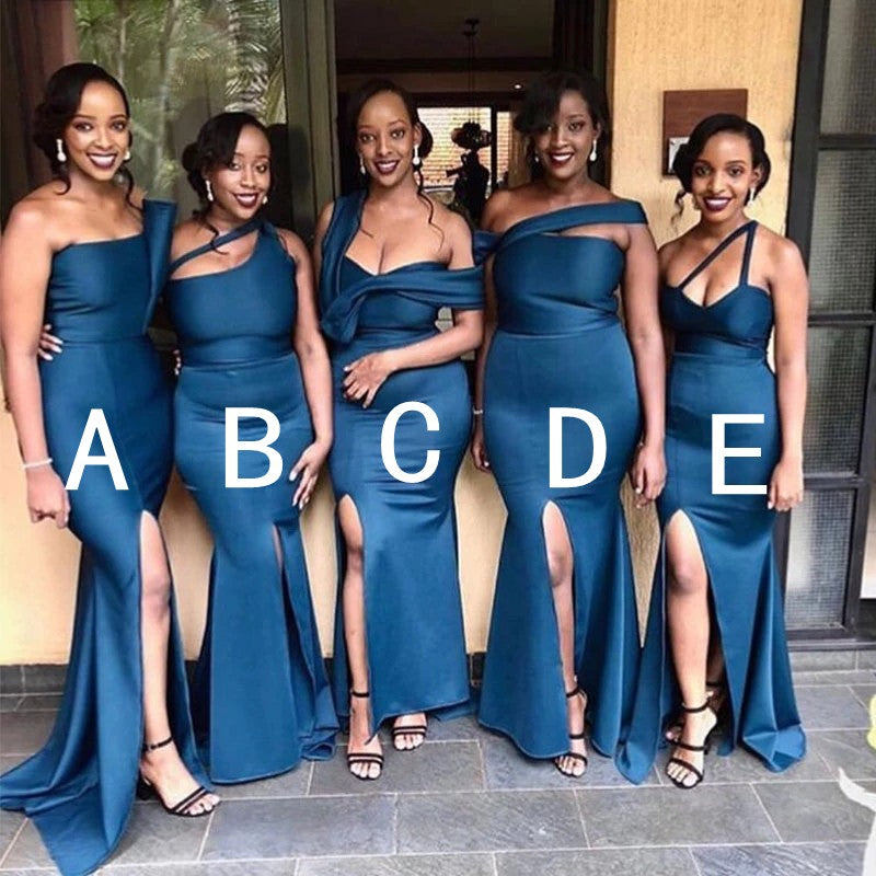 Navy Blue Sexy Mermaid Bridesmaid Dresses Navy Blue Sexy Mermaid Bridesmaid Dresses