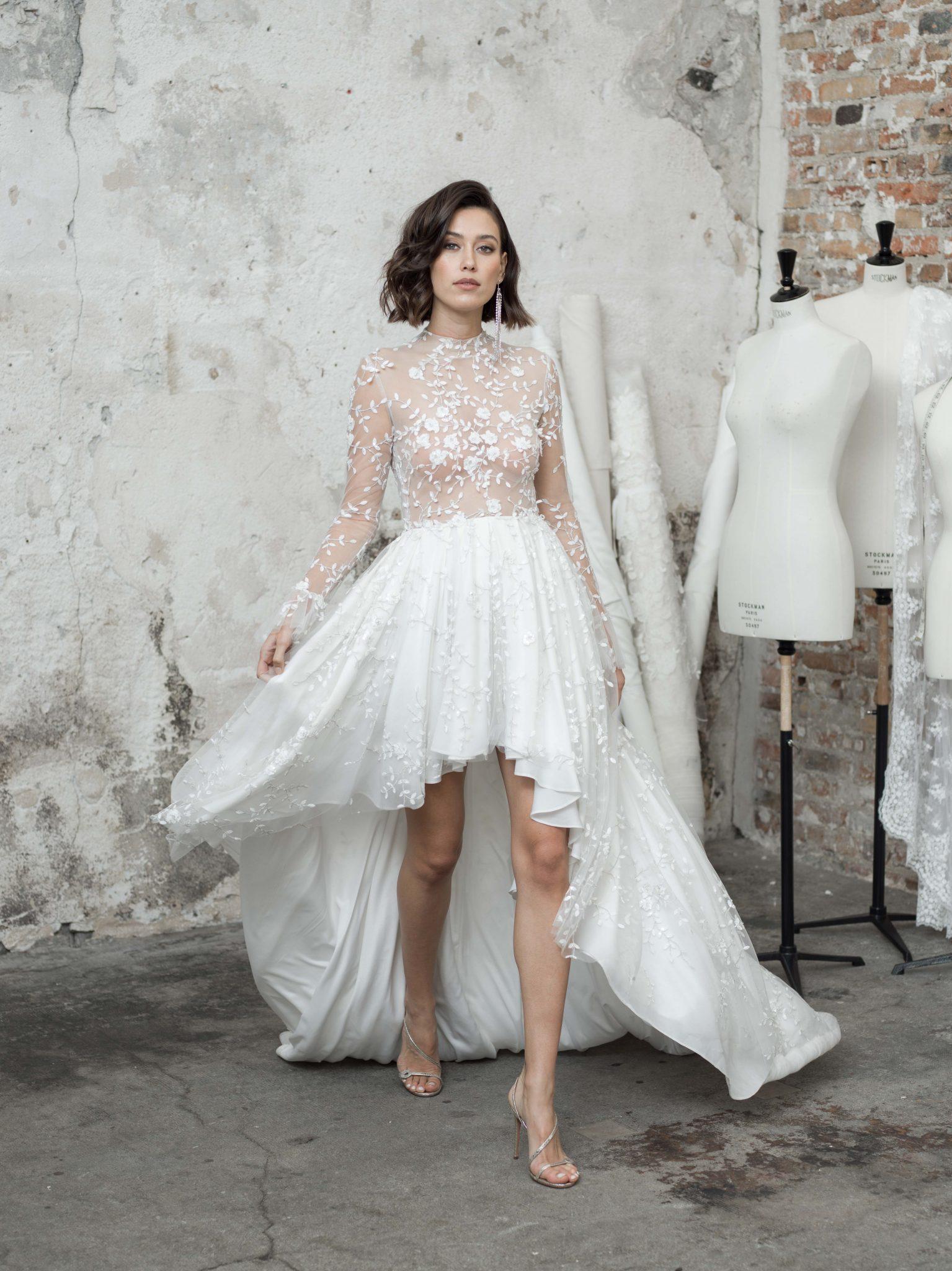 Sexy High Low Wedding Dresses 2021 A Line Backless Vestidos De Novia TANYA BRIDAL Sexy High Low Wedding Dresses 2021 A Line Backless Vestidos De Novia TANYA BRIDAL