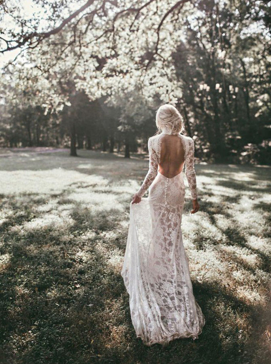 Open Back Lace Fitted Wedding Dress ZC21991731 TANYA BRIDAL Open Back Lace Fitted Wedding Dress ZC21991731 TANYA BRIDAL
