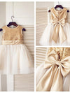 A-Line Knee Length Pageant Flower Girl Dresses