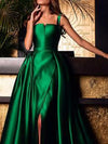 Green Long Evening Dress With Overskirt Split Front 215251723