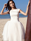 A-Line Wedding Dresses Knee Length